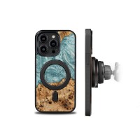 mini: Etui Bewood Unique do iPhone 15 Pro - Planets - Uran z MagSafe (2)