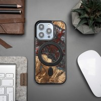 mini: Etui Bewood Unique do iPhone 15 Pro - Planets - Pluton z MagSafe (3)