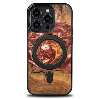 mini: Etui Bewood Unique do iPhone 15 Pro - Planets - Mars z MagSafe (1)