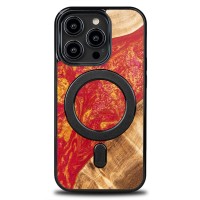 mini: Etui Bewood Unique do iPhone 15 Pro - Neons - Paris z MagSafe (1)