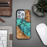 mini: Bewood Resin Case - iPhone 15 Pro - Turquoise (2)