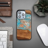 mini: Etui Bewood Unique do iPhone 15 Pro - Planets - Saturn (2)