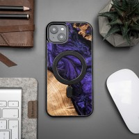 mini: Etui Bewood Unique do iPhone 15 Plus - Violet z MagSafe (3)