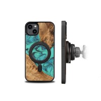 mini: Etui Bewood Unique do iPhone 15 Plus - Turquoise z MagSafe (2)