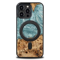 mini: Etui Bewood Unique do iPhone 15 Pro Max - Planets - Uran z MagSafe (1)