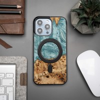 mini: Etui Bewood Unique do iPhone 15 Pro Max - Planets - Uran z MagSafe (3)
