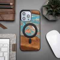 mini: Etui Bewood Unique do iPhone 15 Pro Max - Planets - Saturn z MagSafe (3)