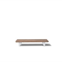 mini: Podstawka pod monitor Bewood - White - Orzech Amerykański - Short (3)