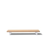 mini: Podstawka pod monitor Bewood - White - Dąb - Long (3)