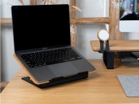 mini: Podstawka pod laptop - Bewood Laptop Riser - Black - Dąb (5)