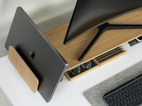 mini: Uchwyt na laptop - Bewood Laptop Holder - Black - Dąb (4)