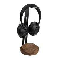 mini: Stojak na słuchawki Bewood Geometryczny - Black - Orzech (3)