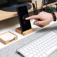 mini: Wooden Phone Stand Organizer - Oak (2)