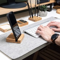 mini: Wooden Phone Stand Organizer - Oak (6)