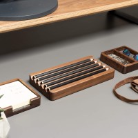 mini: Organizer Drewniany Bewood - Pen Holder - Orzech (8)