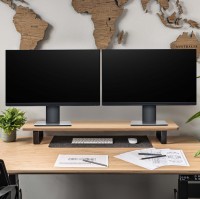 mini: Podstawka pod monitor Bewood - Black - Dąb - Long (2)