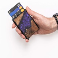 mini: Etui na karty Bewood Unique Black - Violet (3)