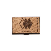 mini: Personalizowany Wizytownik Drewniany Black - Twoje Logo - Zaprojektuj (9)