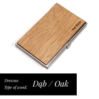 mini: Personalizowany Wizytownik Drewniany Inox - Twój Napis - Zaprojektuj (8)