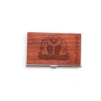 mini: Personalized Wooden Business Card Holder Inox - Your Logo - Design (13)