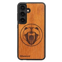 mini: Drewniane Etui Bewood na Samsung Galaxy S24 NIEDŹWIEDŹ MERBAU (1)
