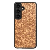 mini: Drewniane Etui Bewood na Samsung Galaxy S24 LIŚCIE JABŁOŃ (1)