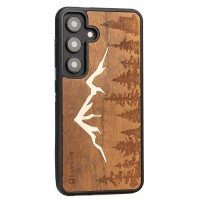 mini: Drewniane Etui Bewood na Samsung Galaxy S24 GÓRY IMBUIA (2)