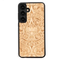 mini: Drewniane Etui Bewood na Samsung Galaxy S24 Plus KALENDARZ AZTECKI ANIEGRE (1)