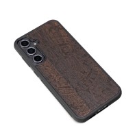 mini: Samsung Galaxy S23 FE Aztec Calendar Ziricote Bewood Wood Case (3)
