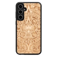 mini: Samsung Galaxy S23 FE Aztec Calendar Anigre Bewood Wood Case (1)