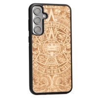 mini: Samsung Galaxy S23 FE Aztec Calendar Anigre Bewood Wood Case (2)