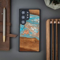 mini: Etui Bewood Unique na Samsung Galaxy S24 Ultra - Planets - Saturn (2)