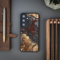 mini: Etui Bewood Unique na Samsung Galaxy S24 - Planets - Pluton (2)