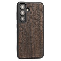 mini: Samsung Galaxy A55 5G Aztec Calendar Ziricote Bewood Wood Case (2)