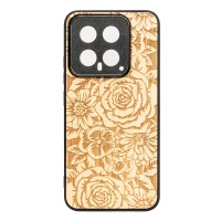 mini: Drewniane Etui Bewood na Xiaomi 14 RÓŻE ANIEGRE (1)