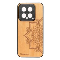 mini: Drewniane Etui Bewood na Xiaomi 14 MANDALA JABŁOŃ (1)