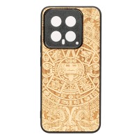 mini: Drewniane Etui Bewood na Xiaomi 14 KALENDARZ AZTECKI ANIEGRE (1)