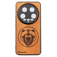 mini: Drewniane Etui Bewood do Xiaomi 14 Ultra NIEDŹWIEDŹ MERBAU (1)