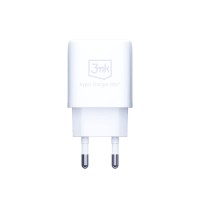 mini: Ładowarka sieciowa 3mk Hyper Charger USB-A, USB-C QC 3.0, PD 20W, biała (6)