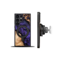 mini: Etui Bewood Unique na Samsung Galaxy S24 Ultra - Violet z MagSafe (2)
