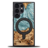 mini: Etui Bewood Unique na Samsung Galaxy S24 Ultra - Planets - Uran z MagSafe (1)