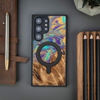 mini: Etui Bewood Unique na Samsung Galaxy S24 Ultra - Planets - Merkury z MagSafe (3)