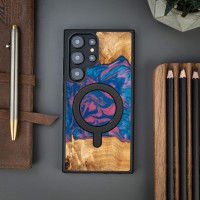 mini: Etui Bewood Unique na Samsung Galaxy S24 Ultra - Neons - Vegas z MagSafe (3)