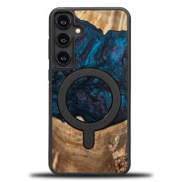 mini: Etui Bewood Unique na Samsung Galaxy S24 Plus - Planets - Neptun z MagSafe (1)