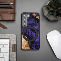 mini: Etui Bewood Unique na Samsung Galaxy S23 - Violet z MagSafe (3)
