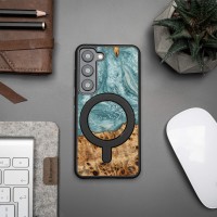mini: Etui Bewood Unique na Samsung Galaxy S23 - Planets - Uran z MagSafe (3)