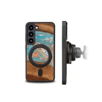 mini: Etui Bewood Unique na Samsung Galaxy S23 - Planets - Saturn z MagSafe (2)