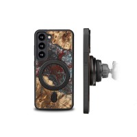 mini: Etui Bewood Unique na Samsung Galaxy S23 - Planets - Pluton z MagSafe (2)