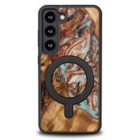 mini: Etui Bewood Unique na Samsung Galaxy S23 - Planets - Jowisz z MagSafe (1)