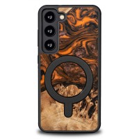 mini: Bewood Resin Case - Samsung Galaxy S23 - Orange - MagSafe (1)